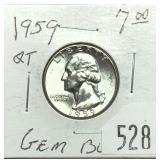 1959 Washington quarter, Unc.