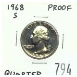 1968-S Proof quarter