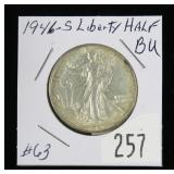 1946-S Walking Liberty half dollar