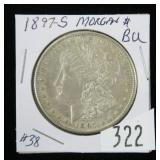 1897-S Morgan dollar, BU