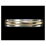 Sterling silver and gold filled band ring, new