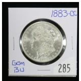1883-CC Morgan dollar, gem BU