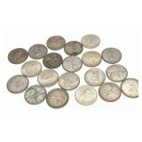 x20- Canadian silver quarters, -x20 quarters, Sold