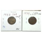 Lot of Canadian cents, 2 pcs.