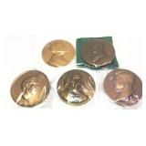 x5- Presidents and Notable People table medals,