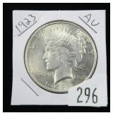 1923 Peace dollar, AU
