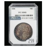 1896  Morgan dollar, PCI slab certified MS-65
