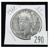 1922-D Peace dollar, XF