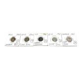 x5- Canadian silver dimes, -x5 dimes, Sold by the