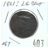 1821 (?) U.S. large cent