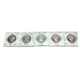 x5- 1970-S Kennedy Proof half dollars, 40% silver,