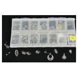 Lot, jewelry findings for earrings/pendants