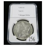 1892-O  Morgan dollar, AU-53