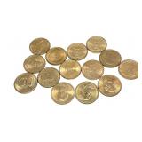 x14- Presidential dollars, mixed dates,