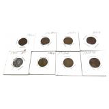 Lot of early wheat cents, 8 pcs.