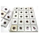 Lot of wheat cents, 25 pcs.