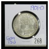1901-O Morgan dollar, gem BU