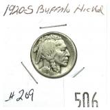 1920-S Buffalo nickel