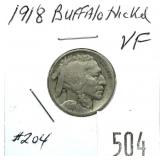 1918 Buffalo nickel