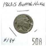 1923-S Buffalo nickel