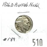 1926-D Buffalo nickel