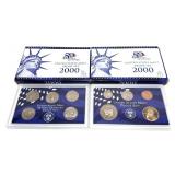 x2- 2000 Proof sets, -x2 sets, Sold by the piece,