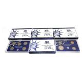 x4- 1999 Proof sets, -x4 sets, Sold by the piece,