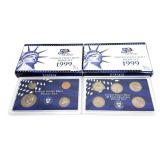 x2- 1999 Proof sets, -x2 sets, Sold by the piece,