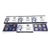 x4- 1999 Proof sets, -x4 sets, Sold by the piece,