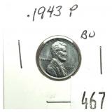 1943 Lincoln cent