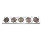 x5- Eisenhower dollars, mixed dates, -x5 dollars,