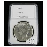 1927 Peace dollar, AU-58