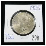 1925 Peace dollar, BU