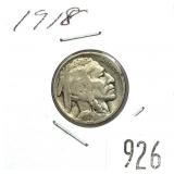 1918 Buffalo nickel