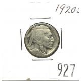 1920-S Buffalo nickel