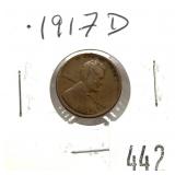 1917-D Lincoln cent