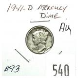 1941-D Mercury dime