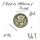 1944-D Mercury dime