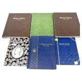 Lot of used coin albums, 6 pcs.