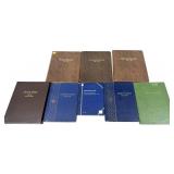 Lot of used coin albums, 8 pcs.