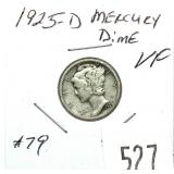 1925-D Mercury dime