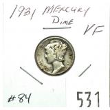 1931 Mercury dime