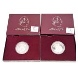 x2- 1982 commemorative Proof half dollar,