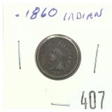 1860 Indian Head cent