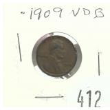 1909 VDB Lincoln cent