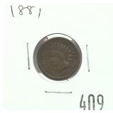 1881 Indian Head cent