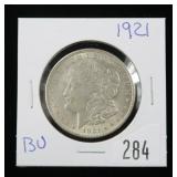 1921 Morgan dollar, BU