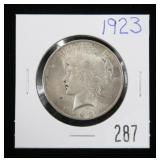 1923 Peace dollar