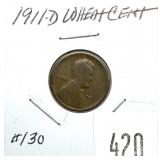 1911-D Lincoln cent