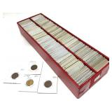 Lot of wheat cents, 250 pcs.